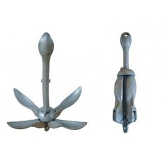 Folding anchor made of hot galvanized cast steel - 5,5 kg