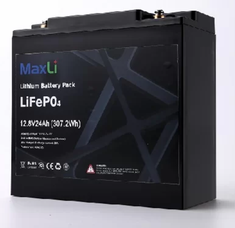 12.8V-24Ah Litija akumulators MaxLi YS12-24 LiFePO4 DEEP CYCLE (320Wh)