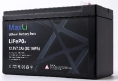 12.8V-7.2Ah Litija akumulators MaxLi YS12-7.2 LiFePO4 DEEP CYCLE  (92.16Wh)