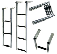 Telescopic stainless steel ladder (3 steps)