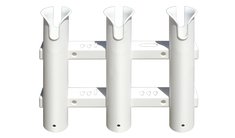 White ABS wall mount fishing rod holders