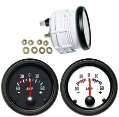 VOLTMETER white dial/frame stainless steel AISI 316L