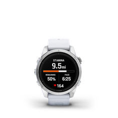 GARMIN epix™ Pro (Gen 2) – Standard Edition | 42 mm Silver with Whitestone Band