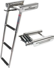 Stainless steel foldaway boarding ladder