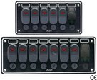 ELECTRIC LED SWITCH PANEL WITH USB SOCKETS. 5 switches