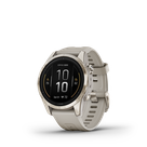 GARMIN epix™ Pro (Gen 2) – Sapphire Edition | 42 mm Soft Gold with Light Sand Band