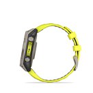 GARMIN fēnix® 8 – 47 mm, Solar, Sapphire Sapphire, Titanium with Amp yellow/graphite silicone band