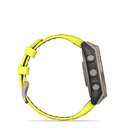 GARMIN fēnix® 8 – 47 mm, Solar, Sapphire Sapphire, Titanium with Amp yellow/graphite silicone band