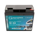 12.8V-24Ah Lithium battery Q-Batteries 12-24 LiFePO4 (307.2Wh)